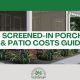 screened in porch costs