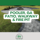 pooler ga patio walkway fire pit near me