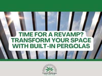 pergola built in backyard