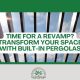 pergola built in backyard