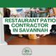 restaurant patio contractor savannah