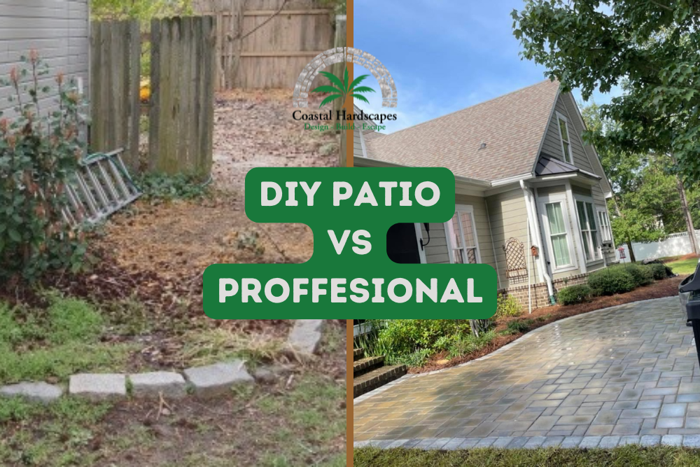 DIY Hardscaping vs Professional Hardscaping diy patio vs professional hardscaping