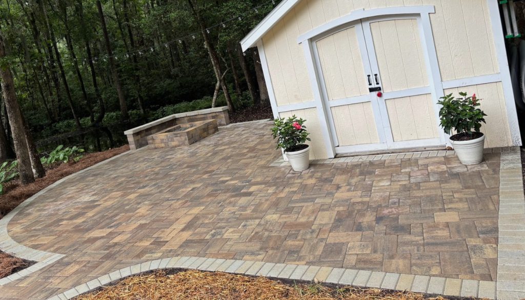 Richmond Hill Paver Patio, Walkway, Fire Pit & Retaining Wall Project richmond hill patio