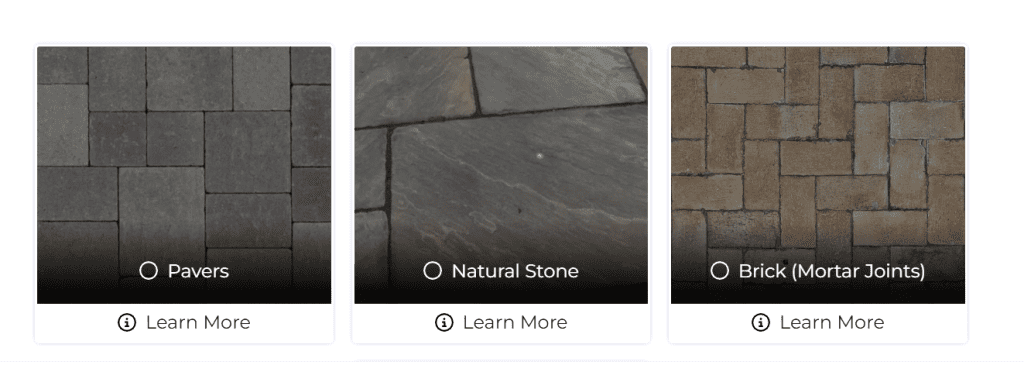pick your paver material
