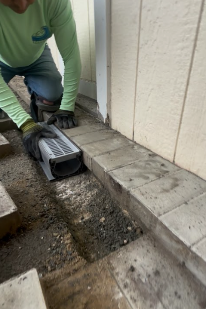 installing pipe drains
