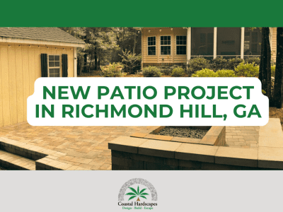 Coastal Hardscapes Richmond Hill Paver Patio, Walkway & Firepit