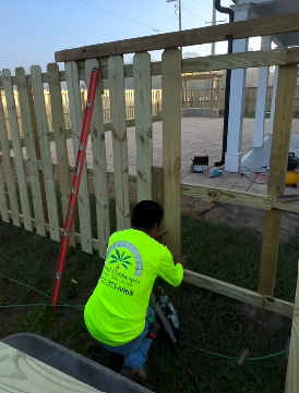 Fencing wood fencing shadow box