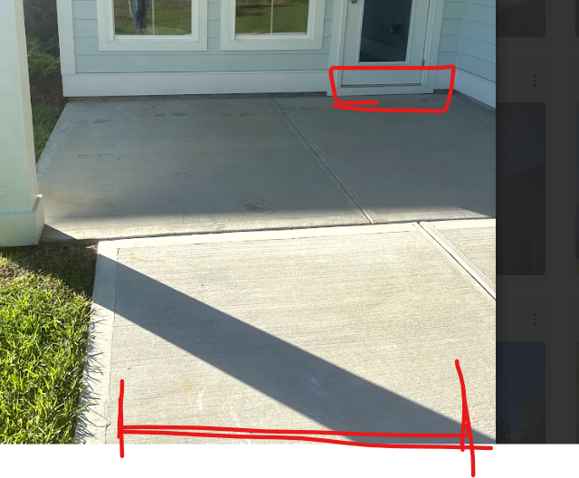 Paver Patio Overlay & Extension Project in Savannah Quarters paver overlay inspection