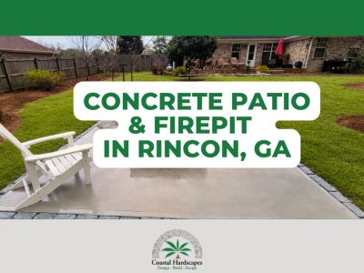concrete patio in rincon ga