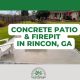 concrete patio in rincon ga