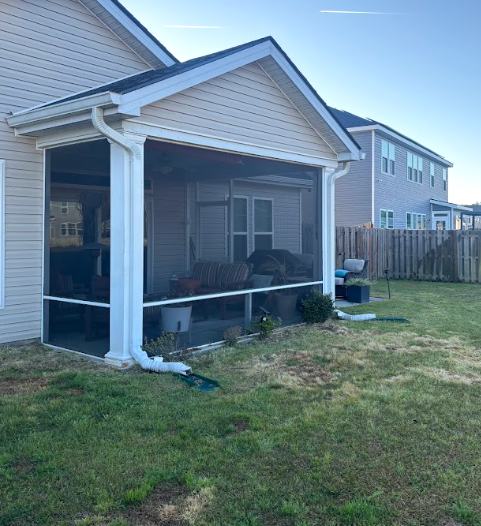 hardscaping Godley Station before and after