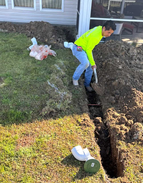trench drain for gutters in pooler