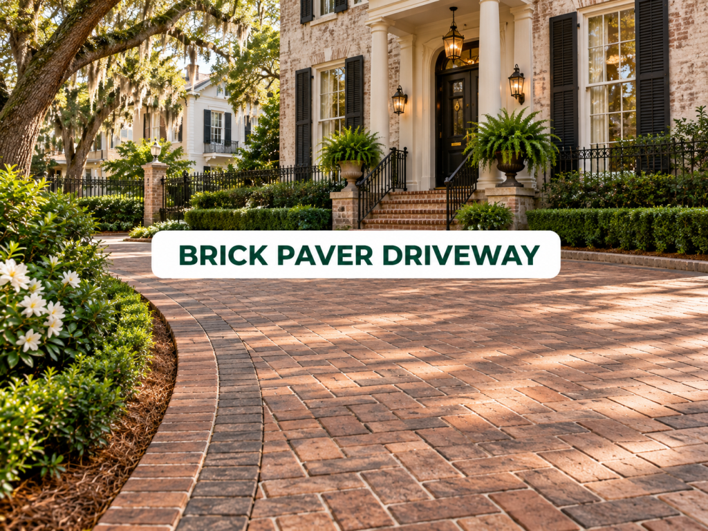 brick paver driveway