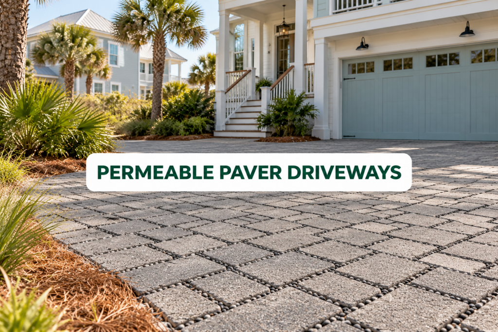 permeable paver driveway coastal ga